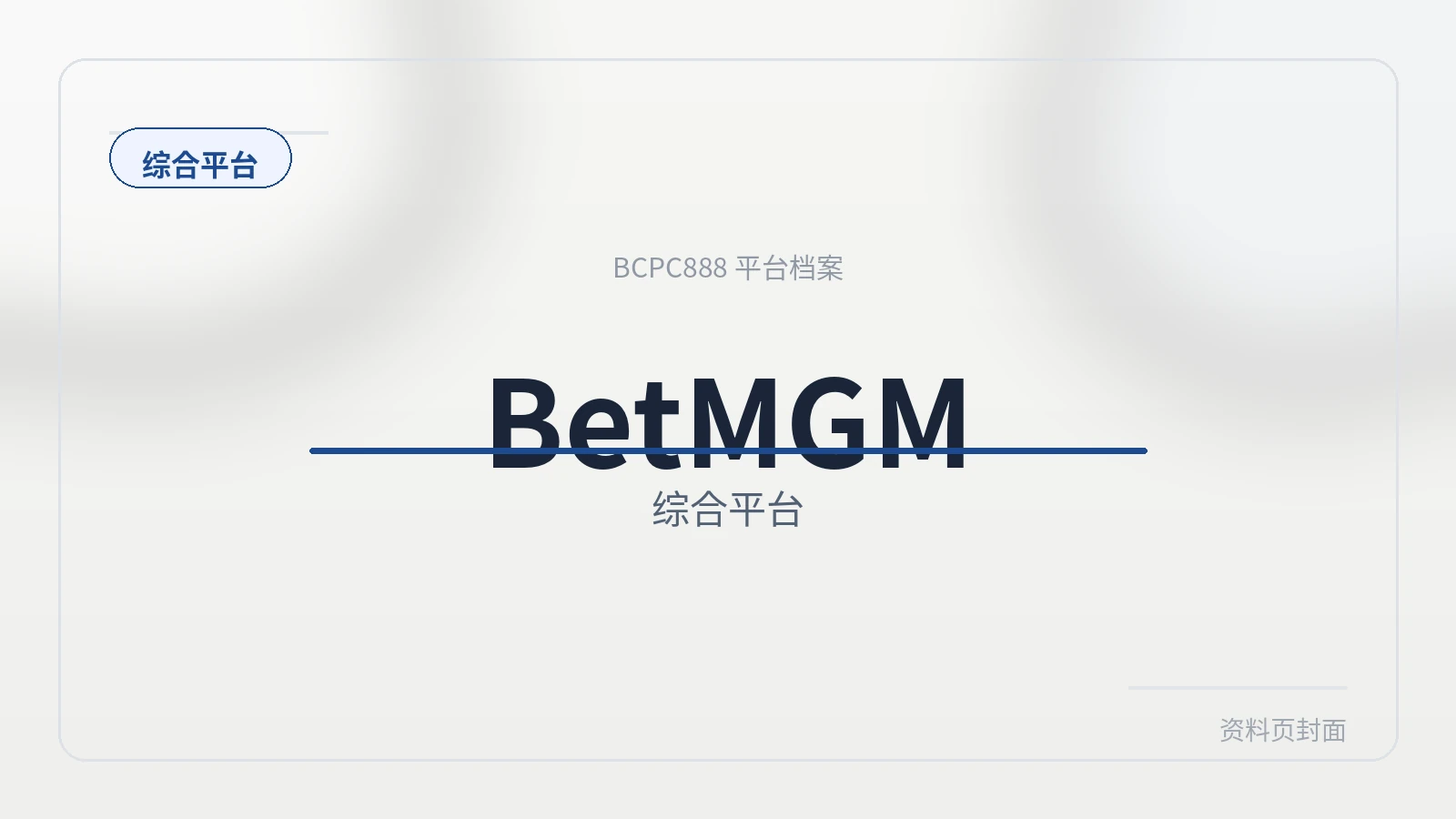 BetMGM体育 平台封面图
